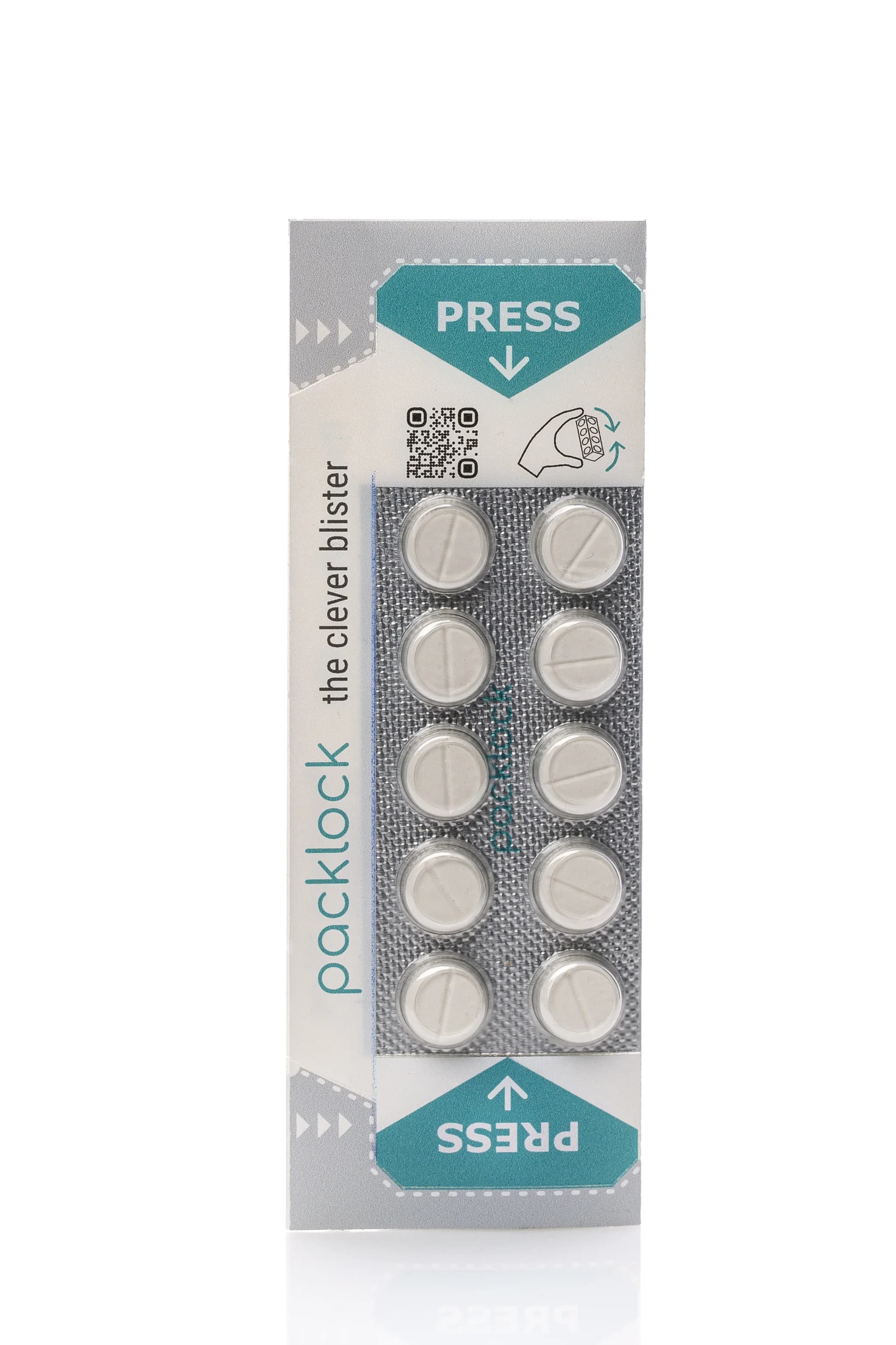 packlock blister folded into its final child-resistant format